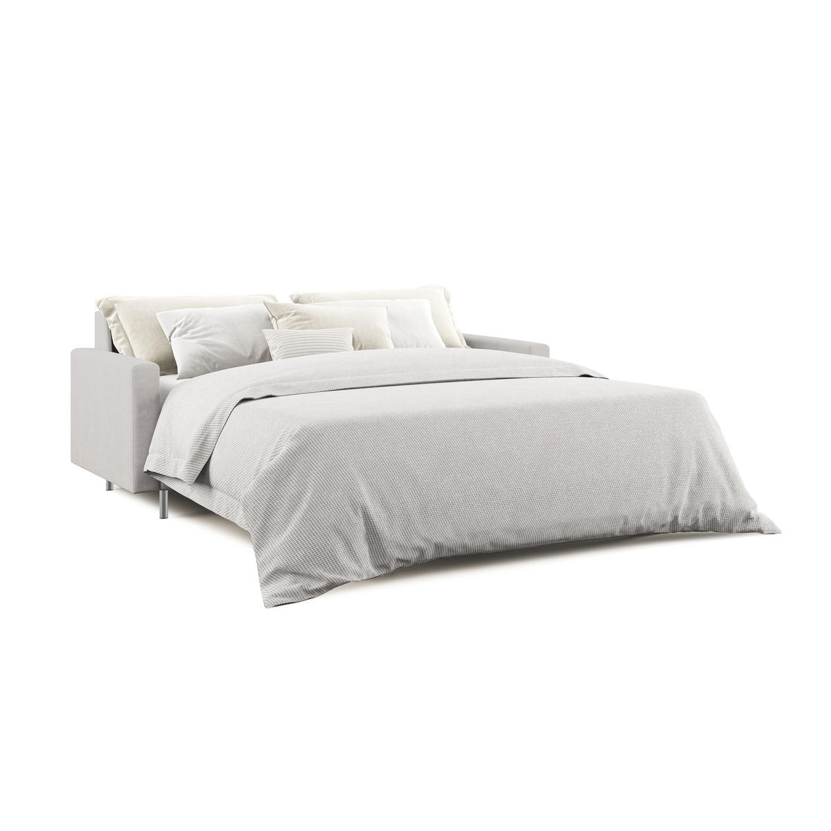 SCHLAFSOFA Megan - Hellgrau, Textil (188/97/96cm) - Divani.store