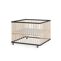 LAUFGITTER 100x100 cm - schwarz/natur - Premium Kollektion - Schwarz/Naturfarben, Holz (100/74/100cm) - Sämann – make a difference.