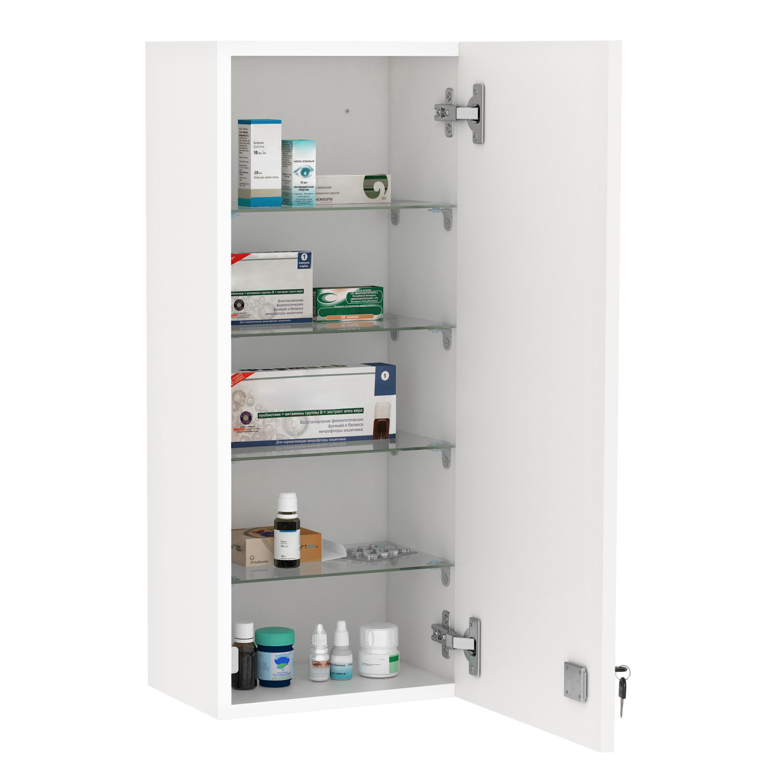 HÄNGESCHRANK Weiß 1 Stück - Weiß, Kunststoff (30/70/20cm) - GiPP