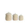 KORB Kenmare Braun Ø34/36 cm 3er-Set - Creme, Naturmaterialien (34/36/34cm) - Light & Living
