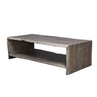 COUCHTISCH Akazie 150x70x45 grau lackiert PURE ACACIA #429 - Grau, Holz (150/70/45cm) - Massivmoebel24