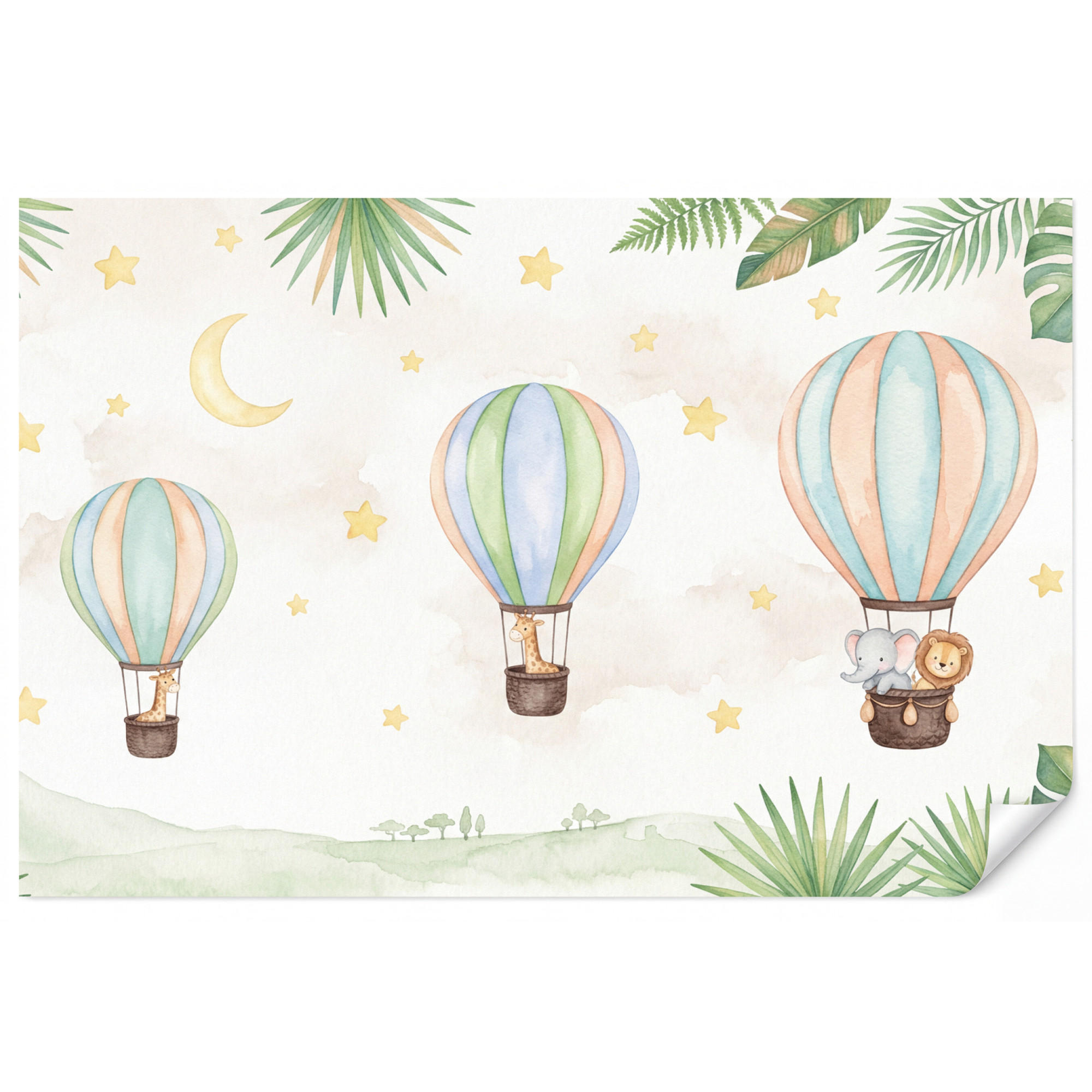 OnlyWow Kindertapete Weiß 400x280 cm