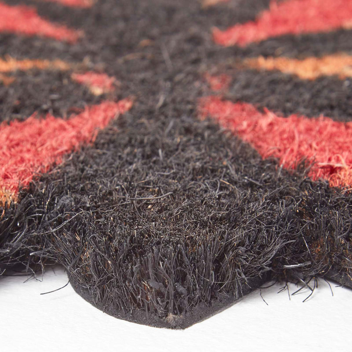 FUSSMATTE Schmetterling, Kokos 40/60 cm - Multicolor, Naturmaterialien (40/60cm) - Homescapes