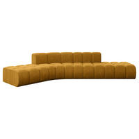 ECKSOFA modulares Sofa Solven-L1 - 380x174x70 cm Senfgelb - Currygelb, Holzwerkstoff/Textil (380/174cm) - ALTDECOR