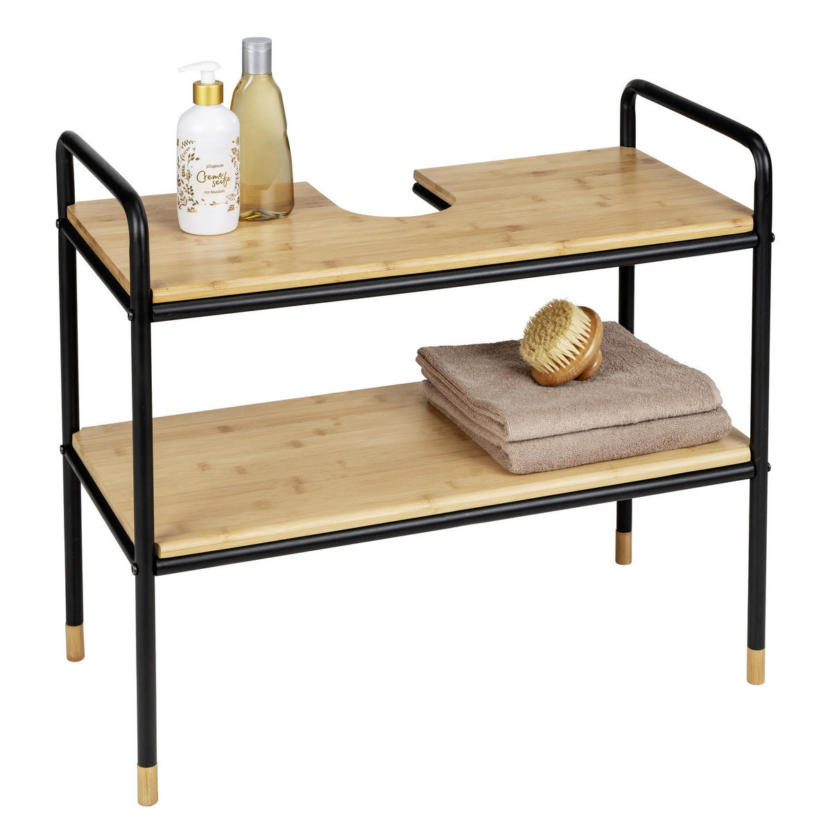 WASCHBECKENUNTERSCHRANK Loft 70/60/33,5 cm - Beige, Naturmaterialien (70/60/33.5cm)