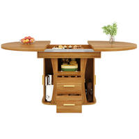 ESSTISCH 118-158/118/77 cm in Walnut aus MDF, ausziehbar mit Stauraum - Braun, Holzwerkstoff (118/118/77cm) - Flora Grace