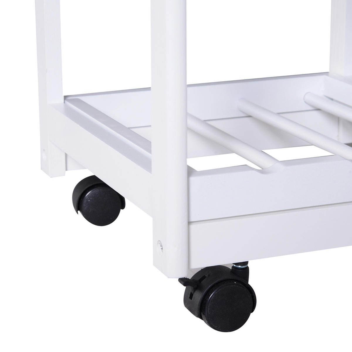 KÜCHENWAGEN, Mehrzweckwagen mit 2 Schubladen, 74 x 37 x 76 cm, Weiß - Multicolor, Metall (74/76/37cm) - FORIOUS
