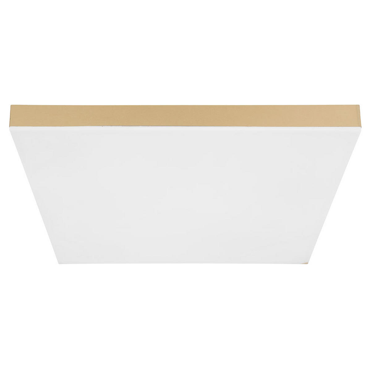 LED DECKENLEUCHTE Messing Opal - Messingfarben, Metall (45/45/6.5cm) - Globo Lighting