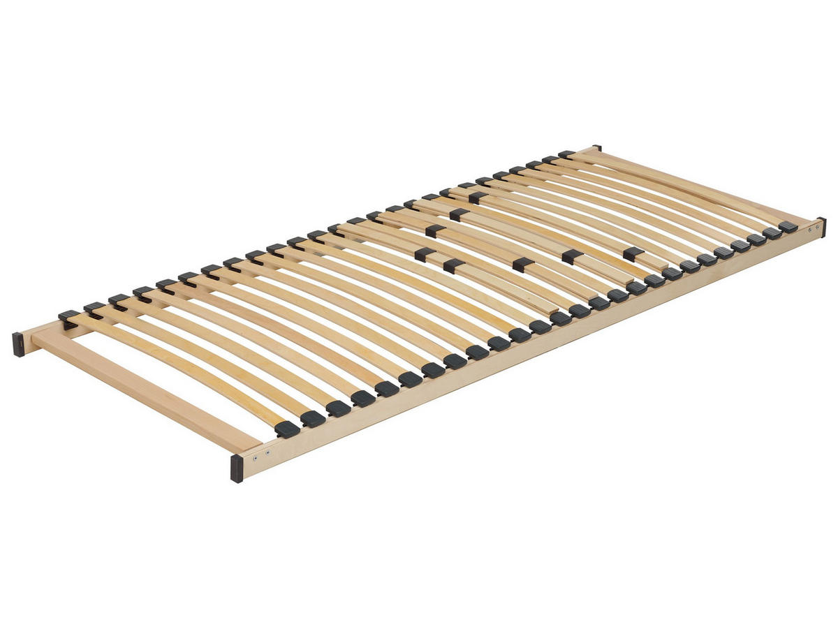 LATTENROST 80x200 cm Heller Holzfarbton Vouziers - Hellbraun, Holz (80/200cm) - Beliani