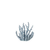 DEKOOBJEKT KORALLE (3ER SET) - Blau, Glas/Naturmaterialien (9/16/15cm) - J-Line