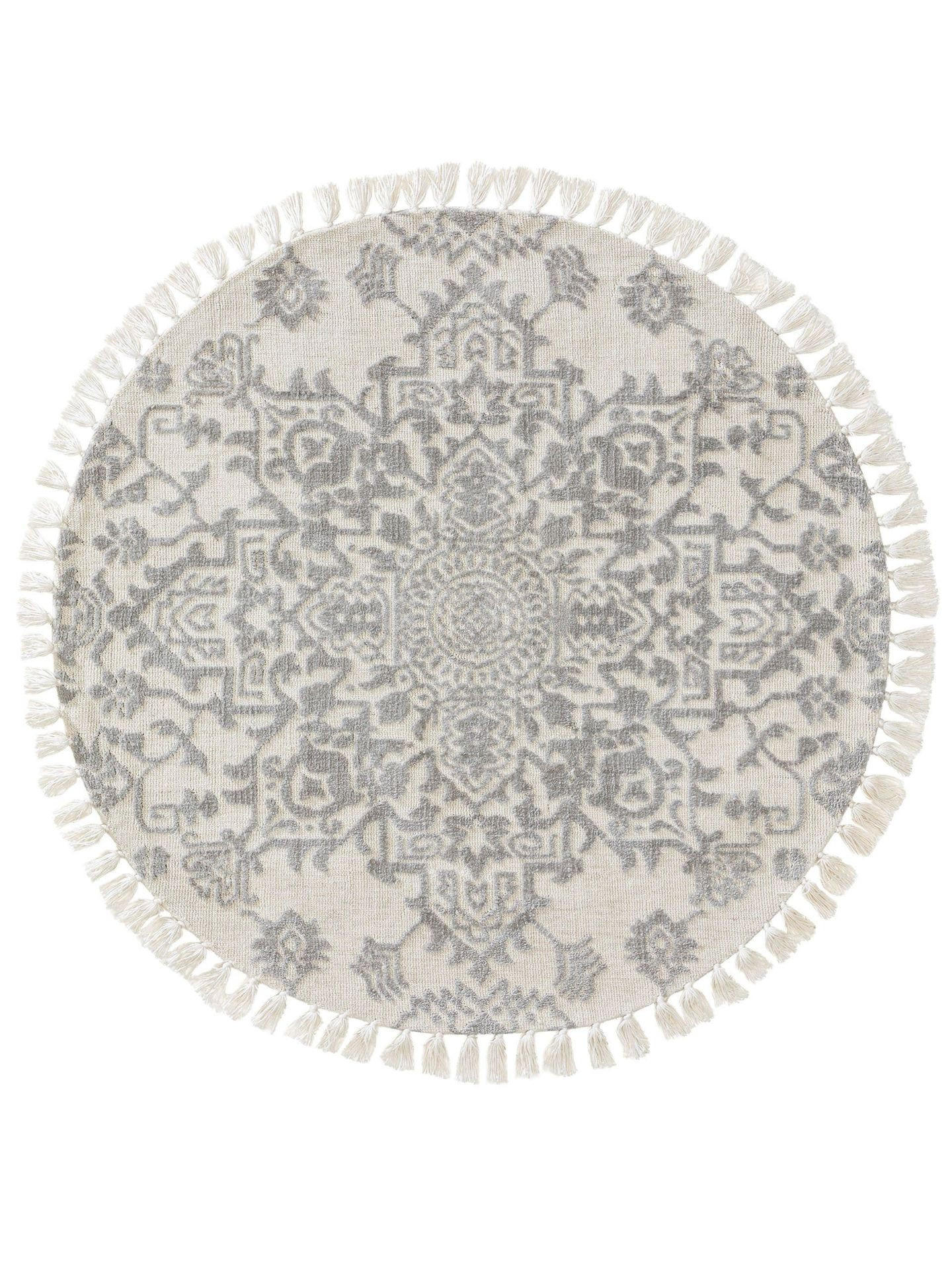 TEPPICH rund Elias Grau ø 150 cm rund - Grau, Textil (150/1cm) - KUNSTLOFT
