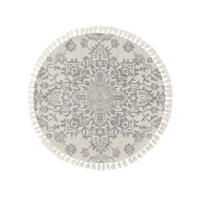 TEPPICH rund Elias Grau ø 150 cm rund - Grau, Textil (150/1cm) - KUNSTLOFT