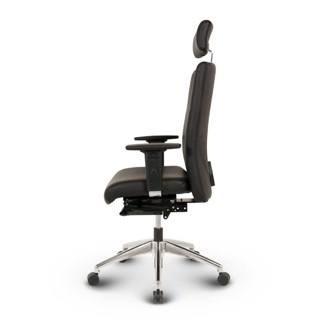 Thumbnail - Versee Chefsessel, Schwarz, Textil, 1-Sitzer, 65x112x60 cm, Arbeitszimmer, Bürostühle, Chefsessel