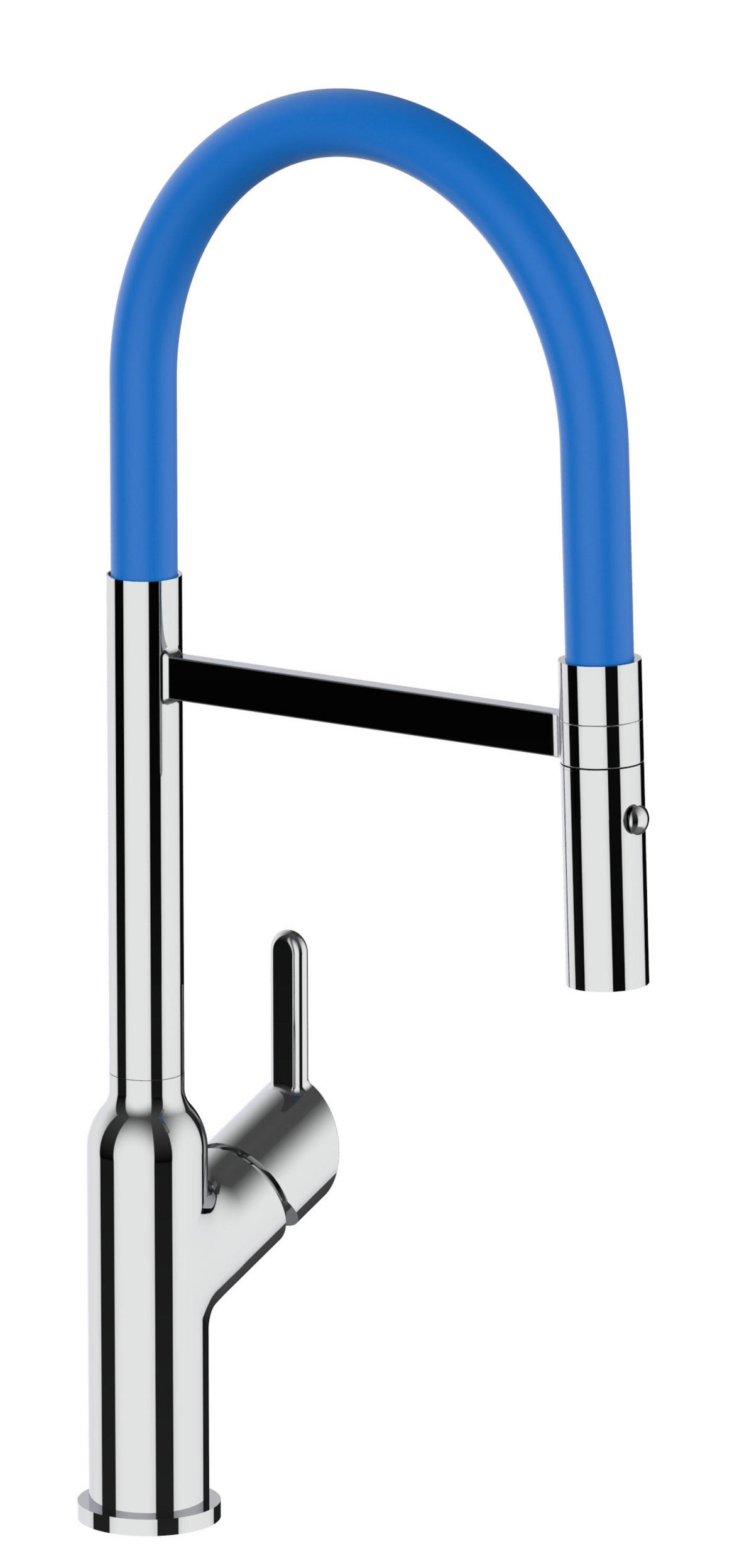 KÜCHENARMATUR, Verchromt und Blau, 2-Strahl-Brause - Chromfarben, Metall (23/46.5/23cm) - VIZIO
