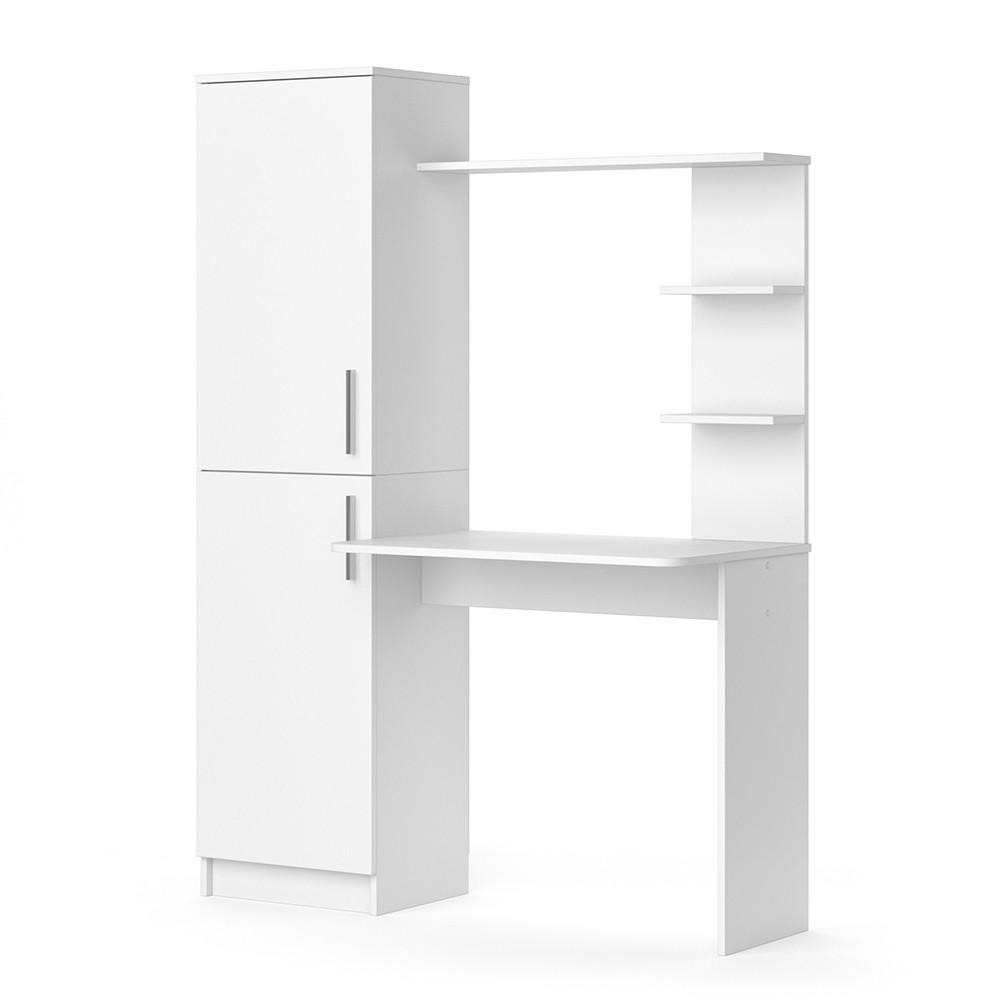 SCHREIBTISCH Tessa Weiß 122.9 x 52 cm - Weiß, Holzwerkstoff (52/122.9/168.5cm) - Vicco