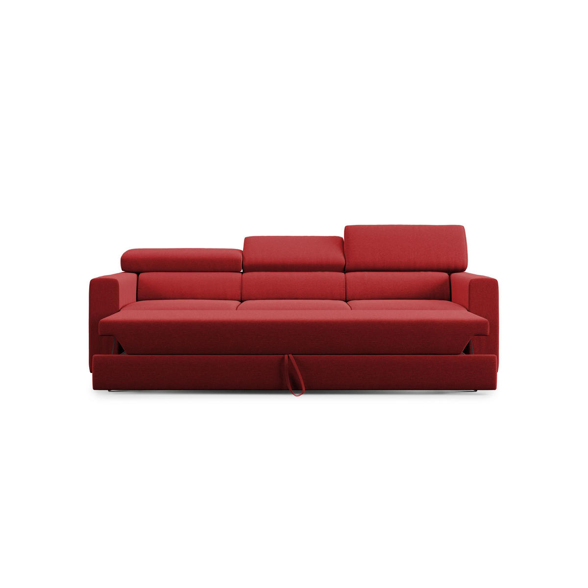 LINEARSOFA Dylan - Rot, Textil (240/74/100cm) - Divani.store