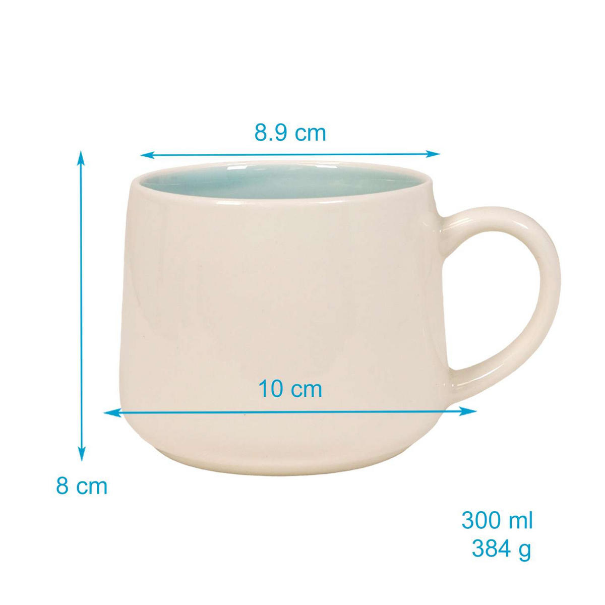 KAFFEETASSE 300ml 3D Cartoon - Weiß, Keramik (0.3L) - Intirilife