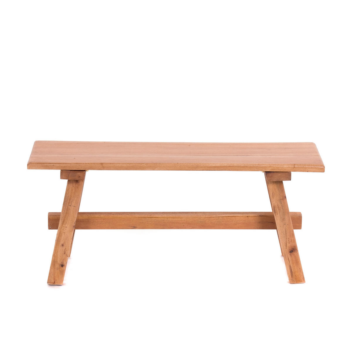 SITZBANK ANZIO 90 Mahagoni Massivholz, zusammenklappbar 08 honigfarben gewachst - Honig, Holz (90/39/26cm) - DESIGN DELIGHTS