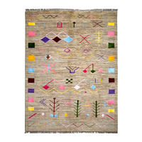 TEPPICH Gabbeh Basi Grau 198/150 cm Schurwolle - Grau, Textil (150/198cm) - Looma