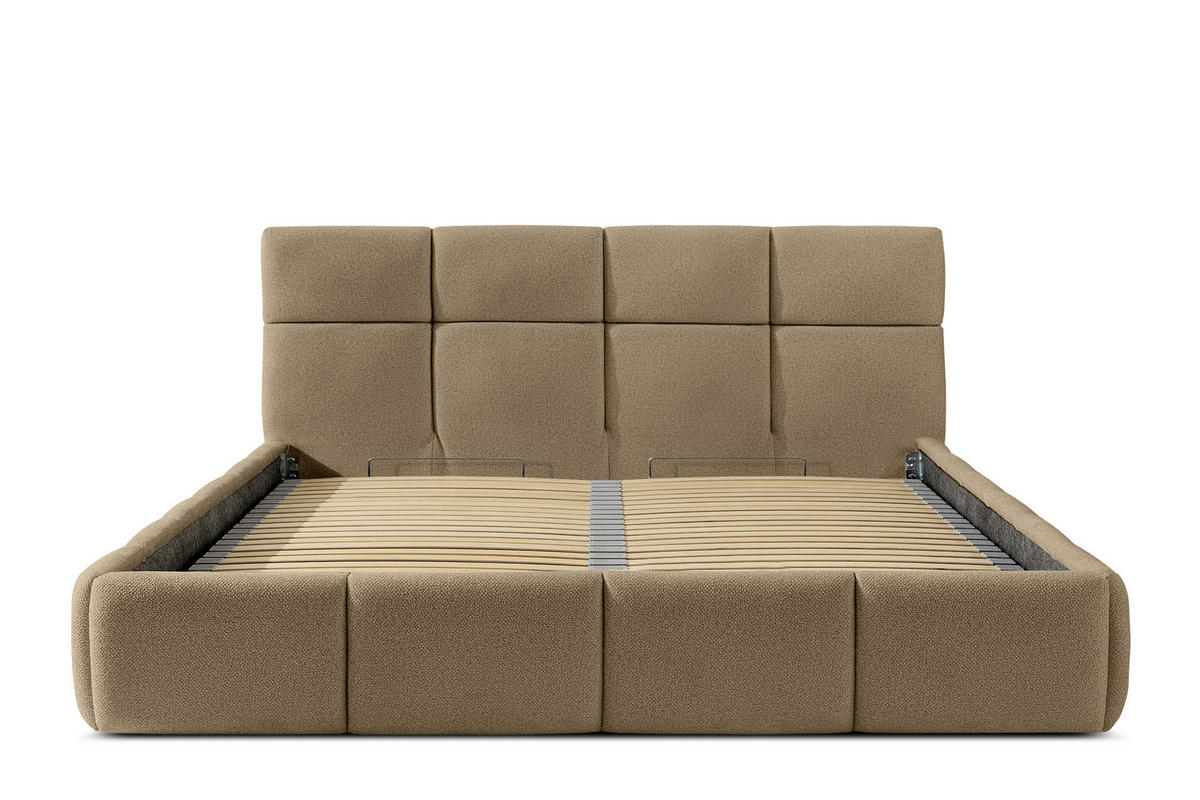 POLSTERBETT ALTOS, gelb - Gelb, Holz/Holzwerkstoff (180/200cm) - KONSIMO®