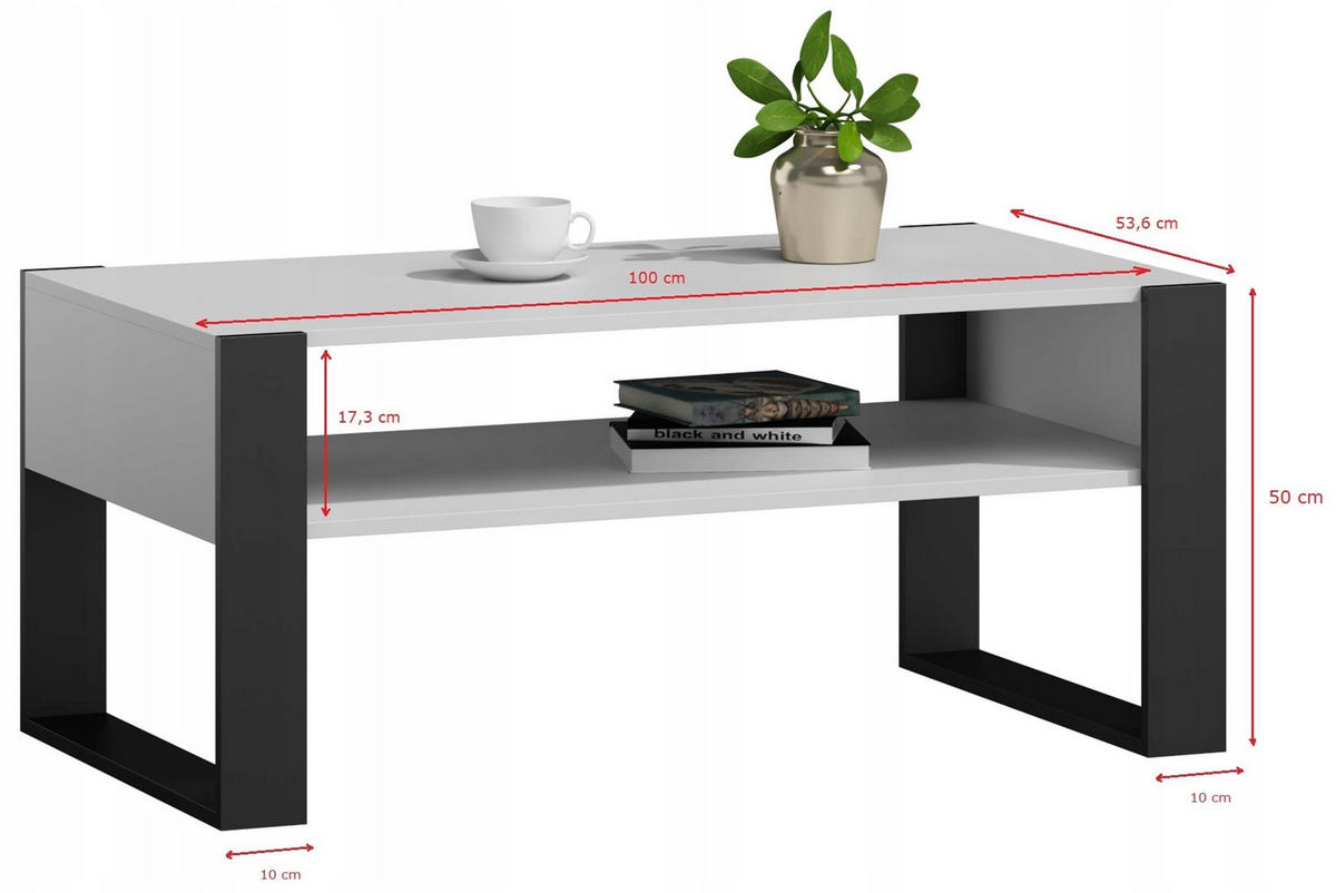 COUCHTISCH KAJA Sonoma Eiche 100/53,6/50 cm - Sonoma Eiche, Holzwerkstoff (53.6/100/50cm) - Matkam Möbel