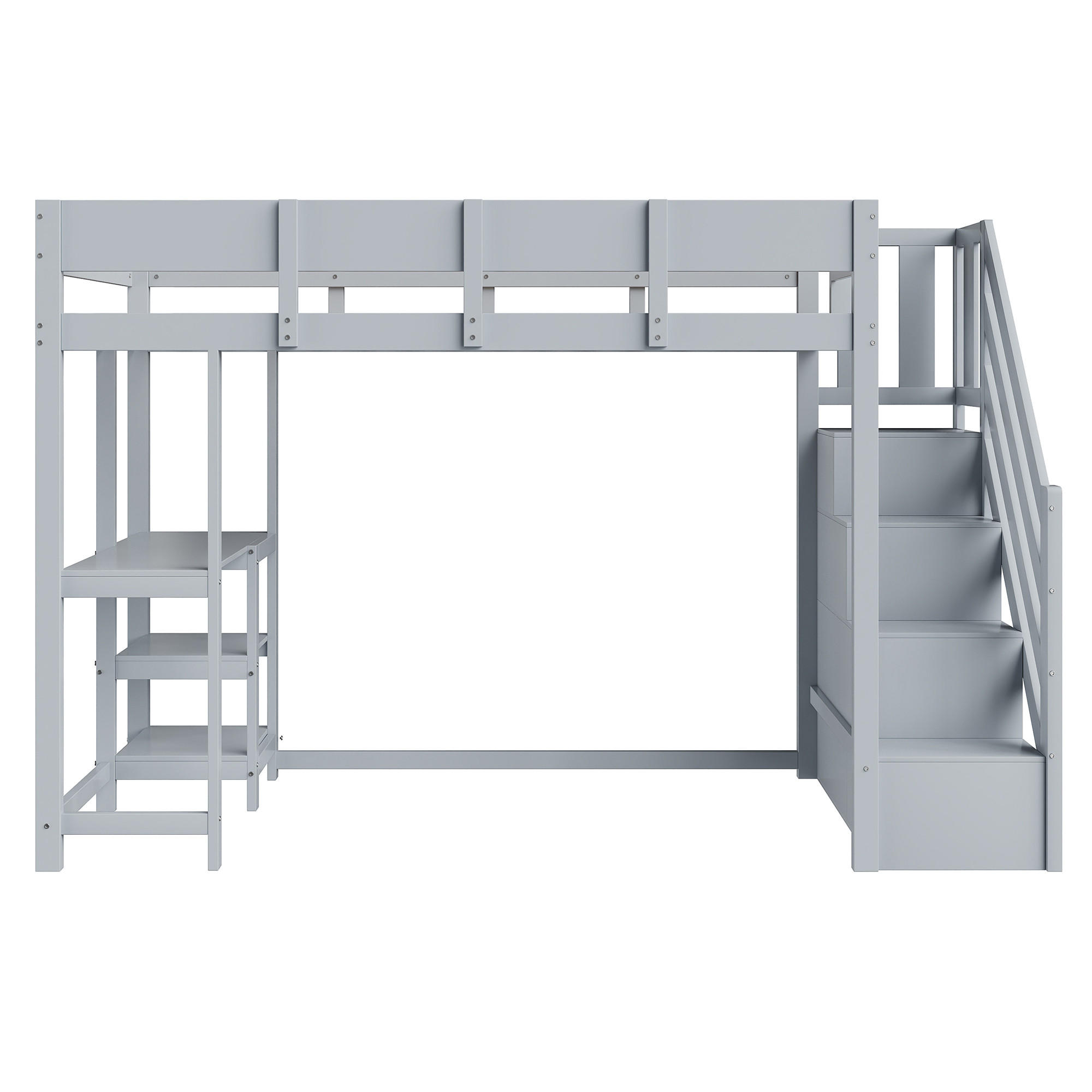 HOCHBETT 90/200 cm Grau - Grau, Holz - Raumix