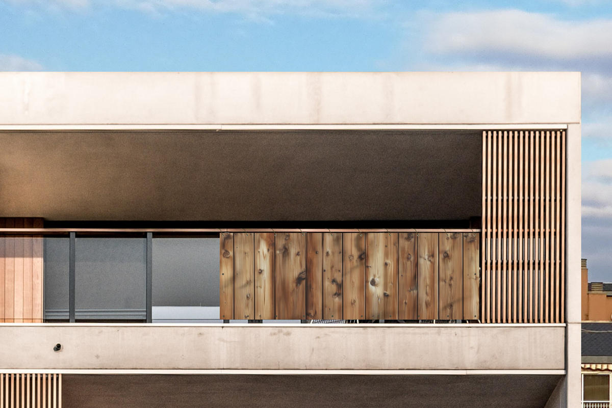 BALKON-SICHTSCHUTZ Holz - Regale - Braun - Buchefarben, Kunststoff (300/90cm) - MuchoWow