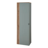 HÄNGE-GARDEROBENSCHRANK - Schwarz/Mintgrün, Holzwerkstoff/Metall (55/179/37cm) - home24