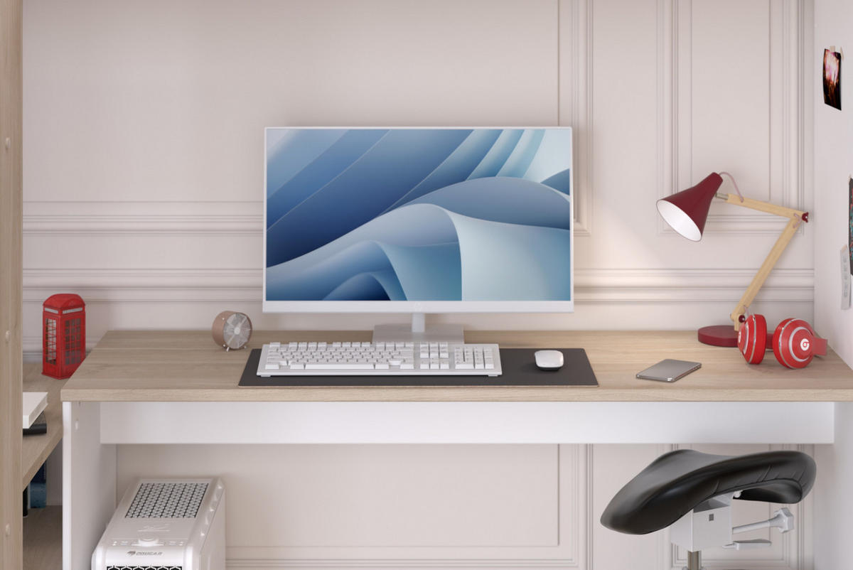 HOCHBETT weiß, Eiche, Kinderzimmer mit 2x Bett Liegefläche 90 x 200 cm - Eichefarben/Silberfarben, Holzwerkstoff/Kunststoff (90/200cm) - Parisot Meuble