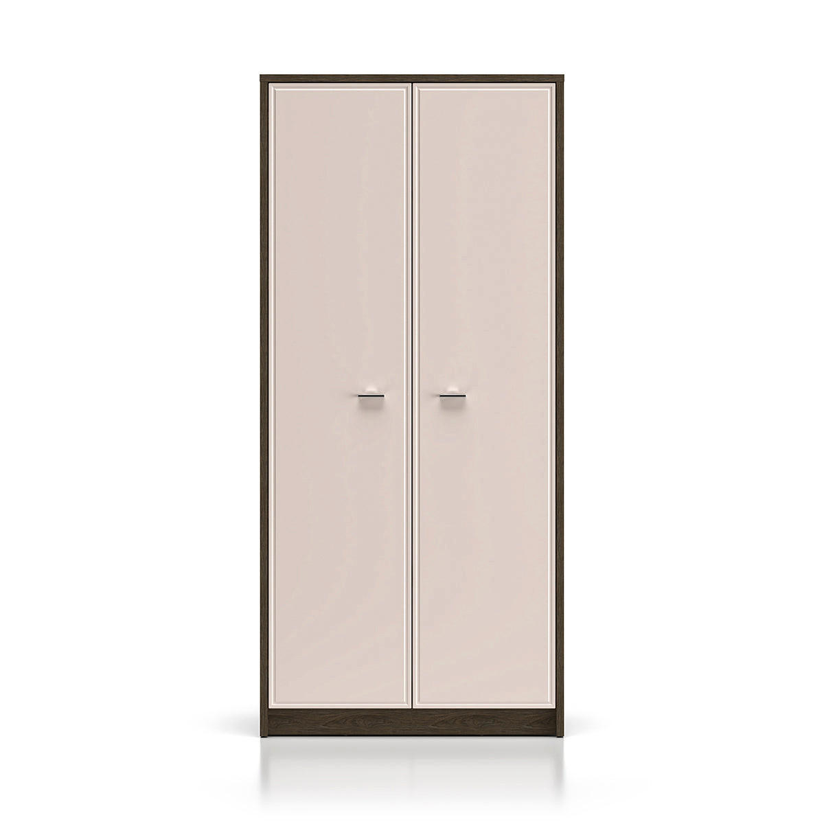 OMARA 2 vrati Kaius Kašmir in temni les - bež, leseni material (89.4/194.7/52.4cm) - Petits-meubles