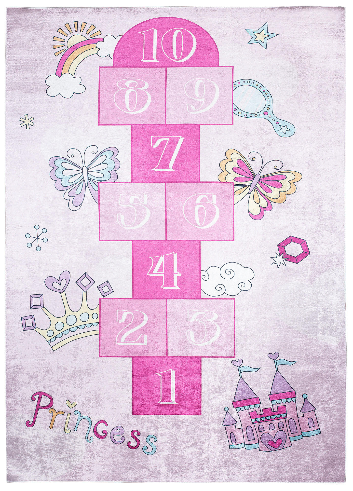 TEPPICH EMMA Rosa 160/230 cm - Rosa, Kunststoff (160/230cm) - Tapiso