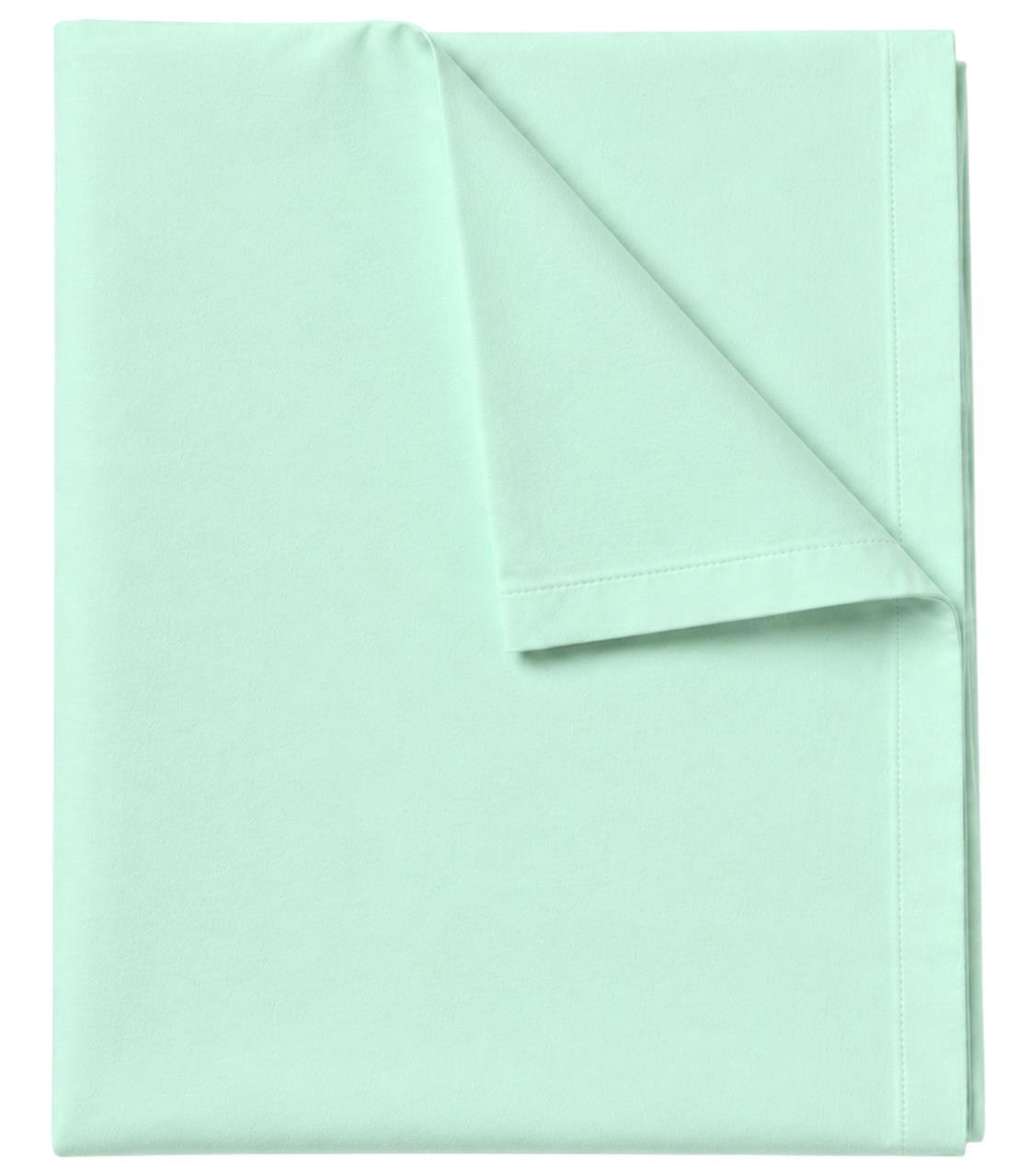 BETTTLAKEN ohne Gummizug 140x250 cm, Betttuch aus 100% Baumwolle, Vielseitig verwendbares Haustuch - Mint - Mintgrün, Textil (140/250cm) - Carpe Sonno