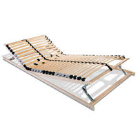LATTENROST ERGO KF 80x200 cm mit Kopf- & Fußteilverstellung - Naturfarben, Holz (80/200cm) - Coemo