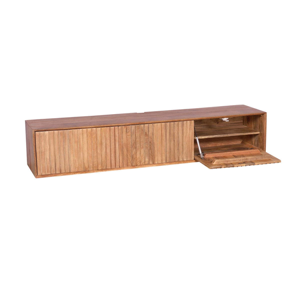 LOWBOARD Dimora Mangoholz 160 cm / 35 cm Natur - Naturfarben, Holz (160/30/35cm) - Villa Möbel