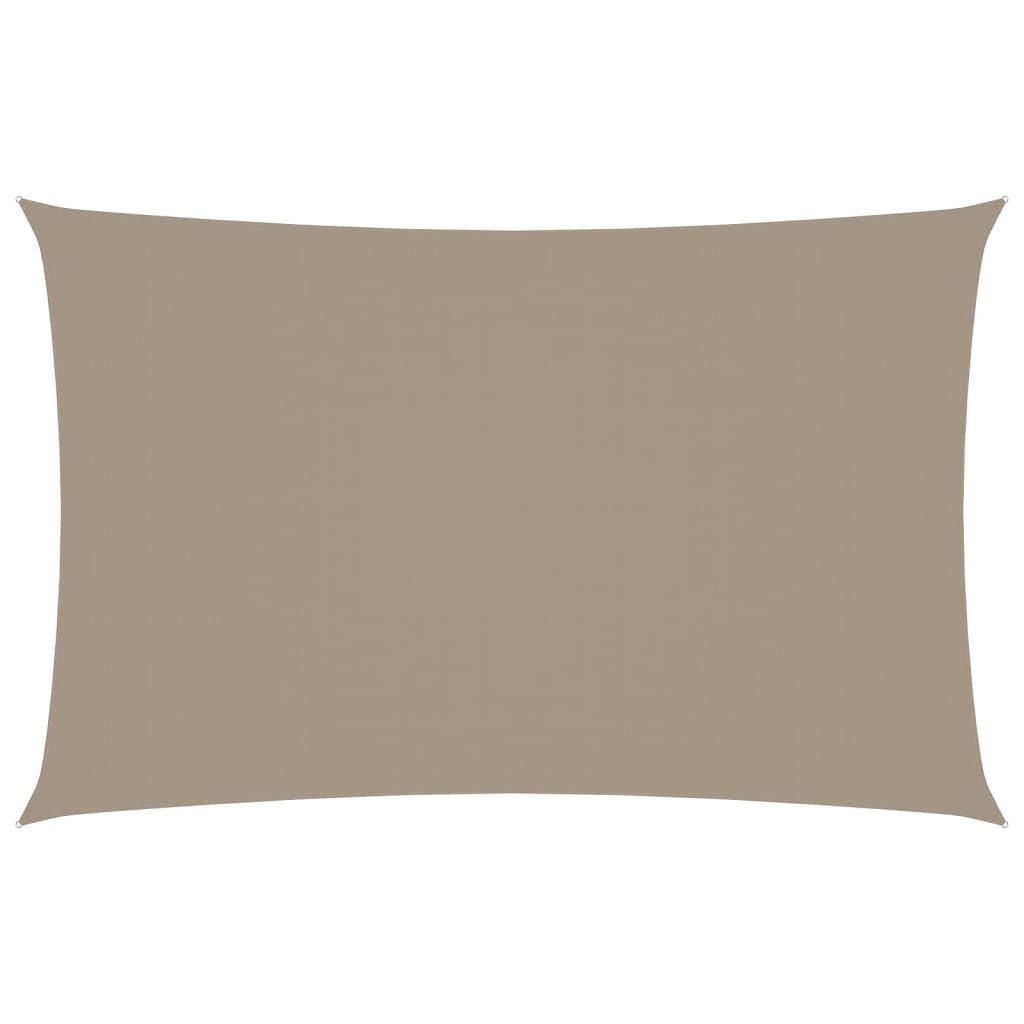 SONNENSEGEL Oxford-Gewebe Rechteckig 2x5 m Taupe - Taupe, Textil (500/200cm) - furnicato