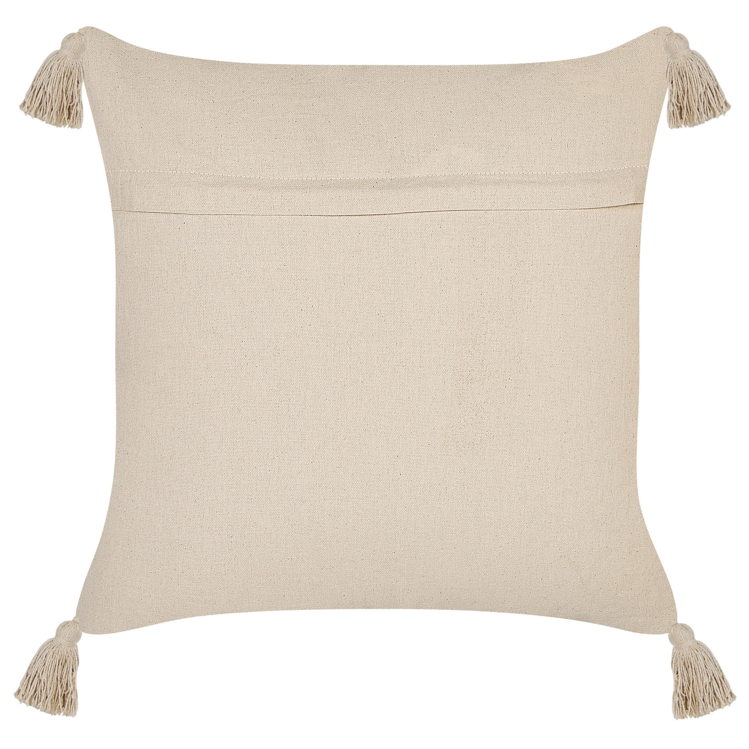 DEKOKISSEN Beige 45/45 cm Aralia - Beige, Naturmaterialen/Textil (45/45cm) - Beliani