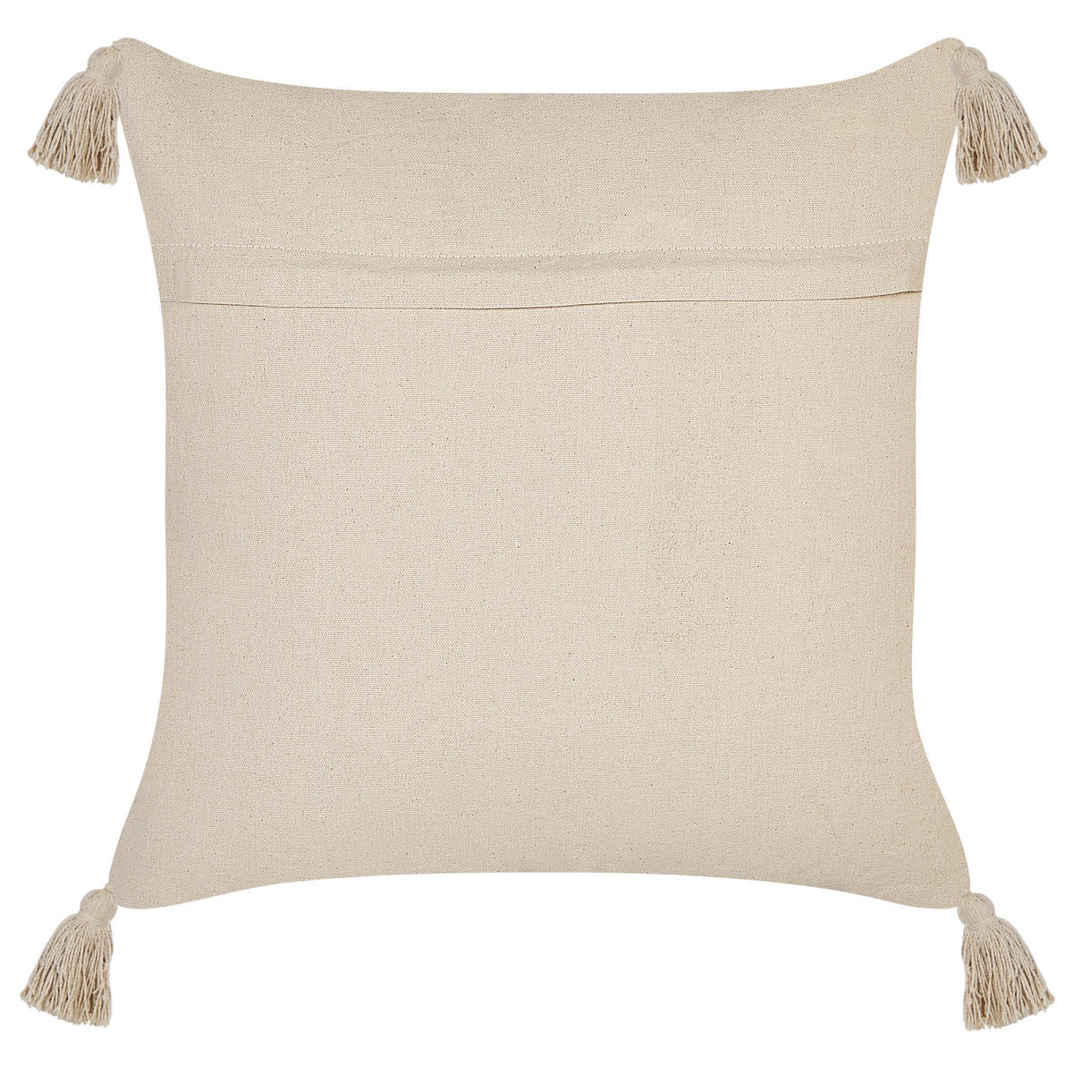 DEKOKISSEN Beige 45/45 cm Aralia - Beige, Naturmaterialen/Textil (45/45cm) - Beliani