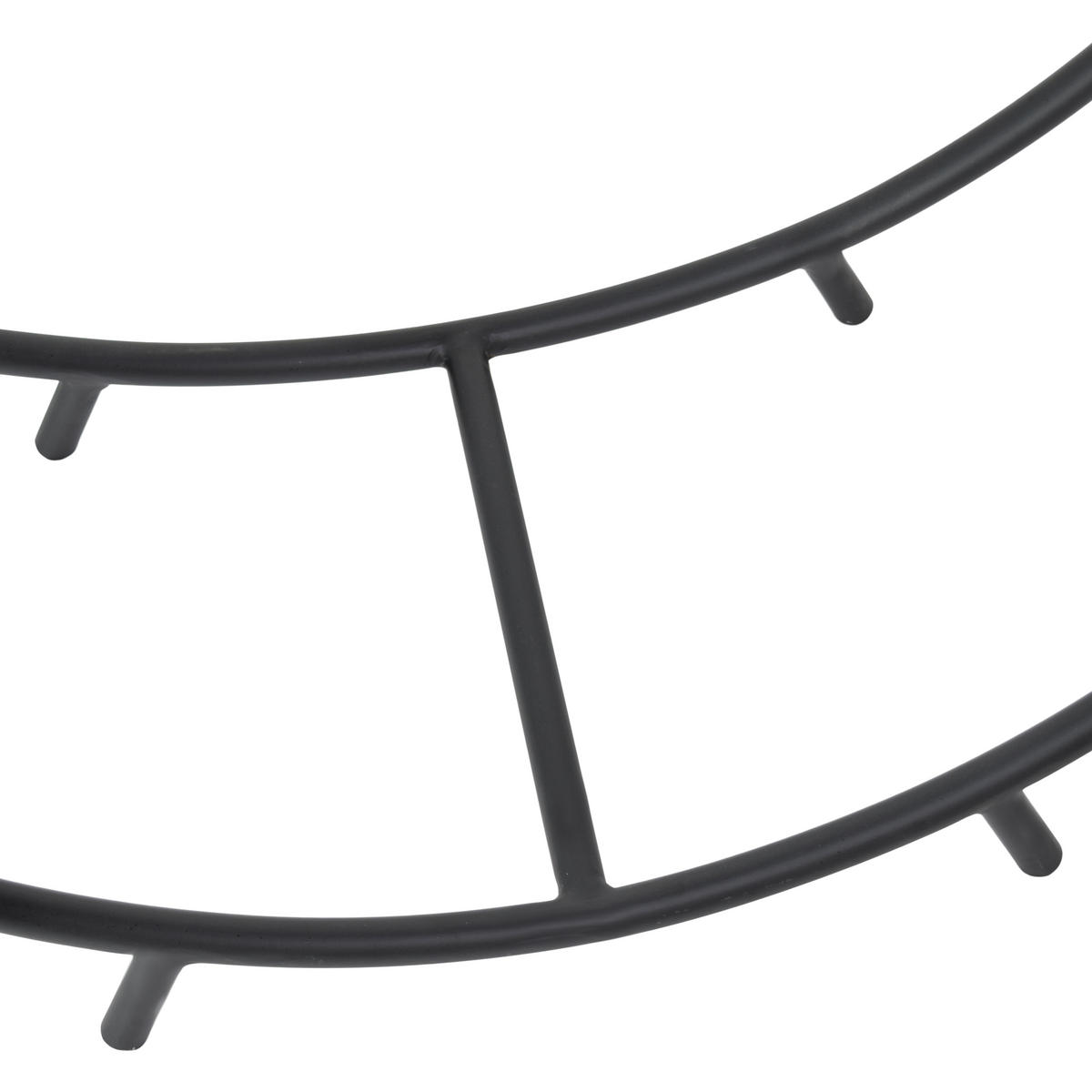 BRENNHOLZSTÄNDER Fira Schwarz - Schwarz, Metall (60/60/26cm) - LOFT42