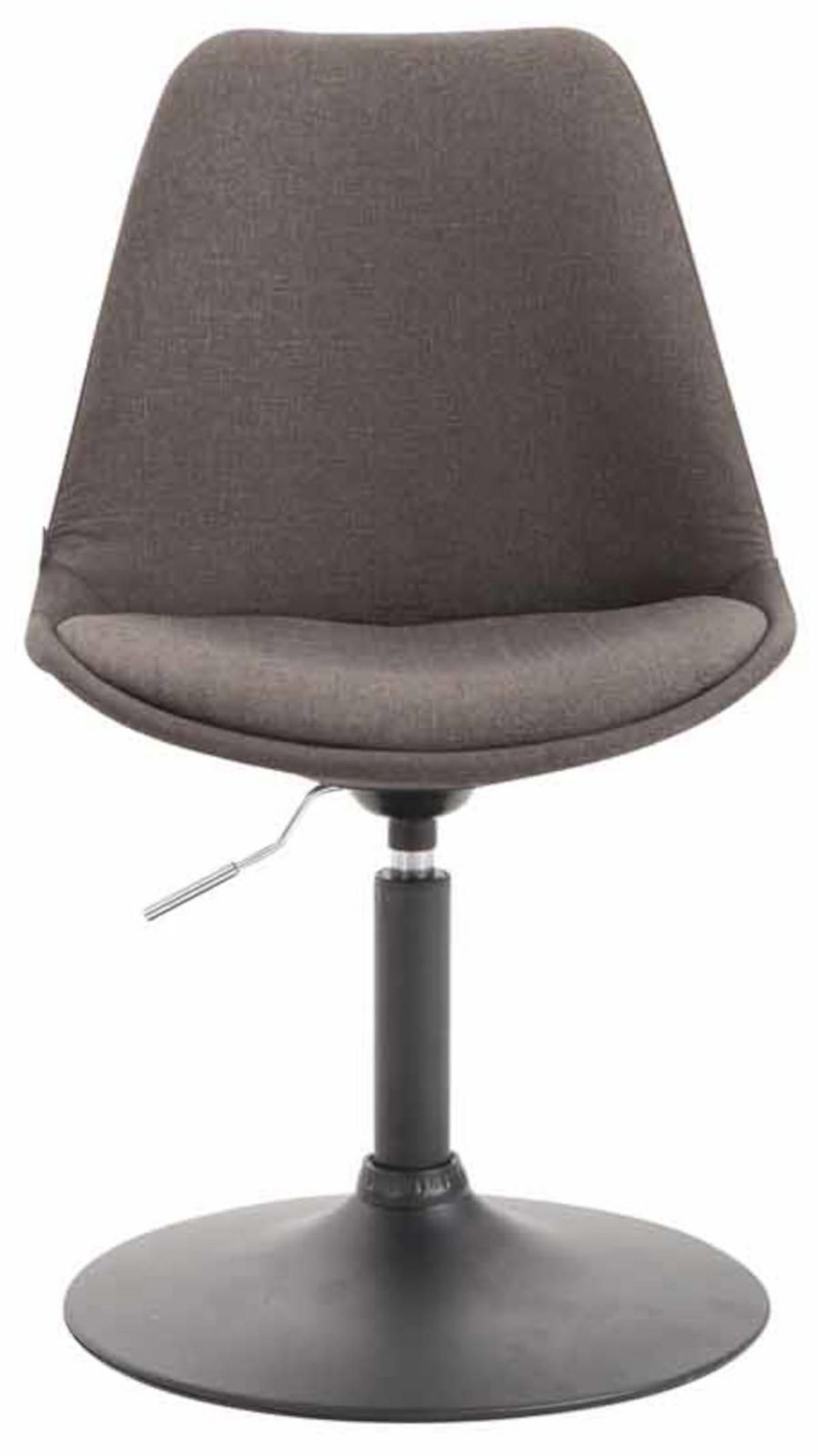 STUHL 4er Set Stoff dunkelgrau - Dunkelgrau/Schwarz, Textil/Metall (48/76/57cm) - CLP