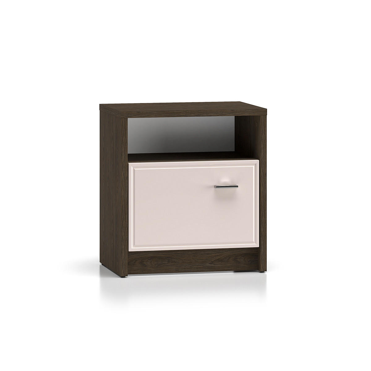 NOČNÍ STOLEK Kaius Kašmír a tmavé dřevo - béžová, kompozitní dřevo (50/54.8/35cm) - Petits-meubles