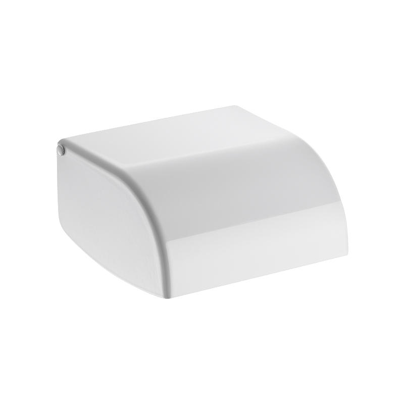 WC-PAPIERHALTER Edelstahl 1.4301 pulverbeschichtet weiß - Weiß, Metall (13/6.5/14cm) - Delabie