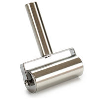 STAHLROLLE mit Griff - Silberfarben, Metall (17cm) - Kinvara