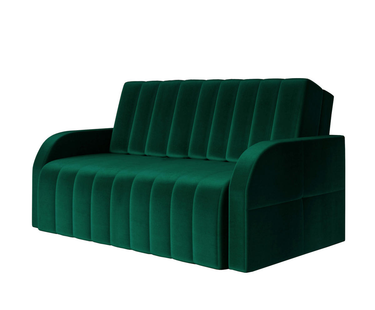 SCHLAFSOFA Montana 120 - Dunkelgrün - Dunkelgrün, Holz (141/90/104cm) - Möblo