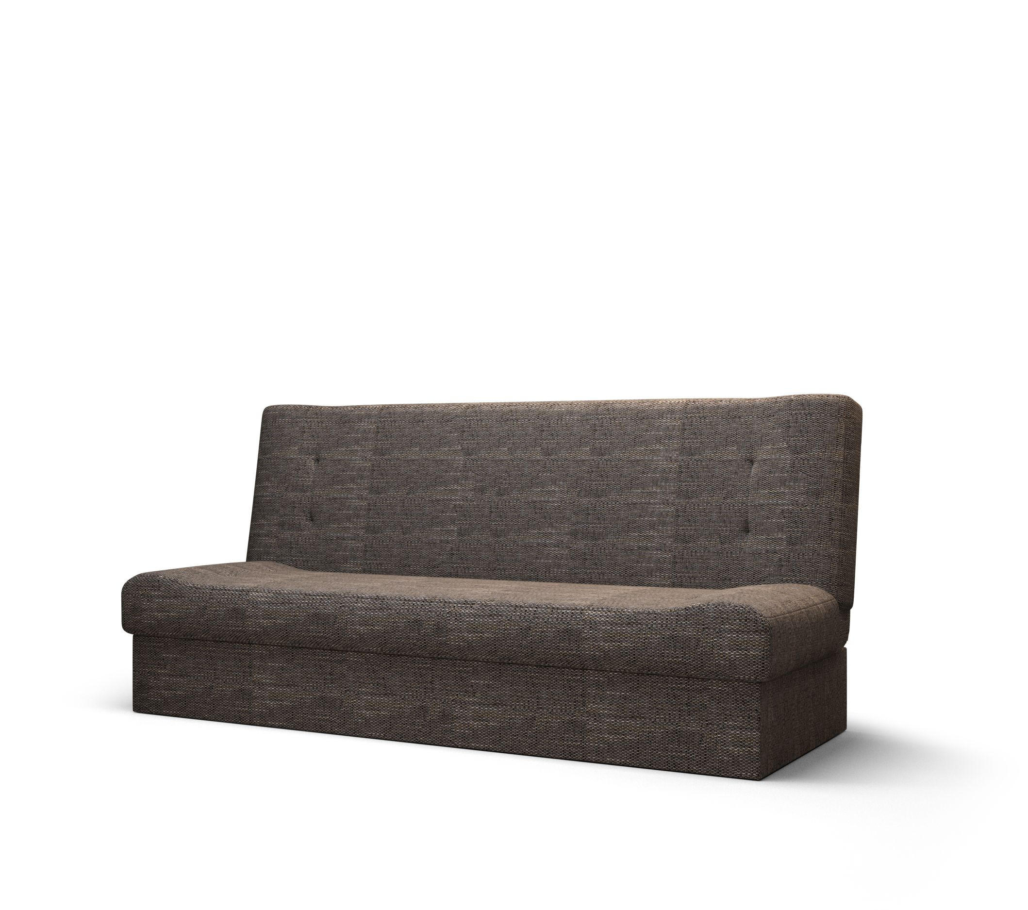 SOFA LAWA mit Schlaffunktion KORNET 02 mit Stauraum - Grau, Textil (192/93/80cm) - Bedante