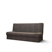 SOFA LAWA mit Schlaffunktion KORNET 02 mit Stauraum - Grau, Textil (192/93/80cm) - Bedante