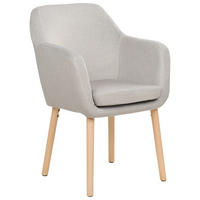 JÍDELNÍ ŽIDLE Sametová látka taupe Yorkville II - světle hnědá/béžová, textil (56/82/46cm) - Beliani