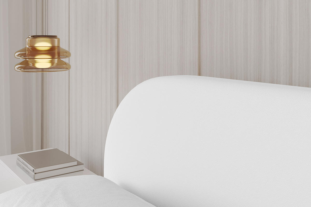 POLSTERBETT mit Bettkasten und Lattenrost, Bett mit Matratze H3/H4 - TIVON-V1 180x200 Weiß Kunstleder - Weiß Hochglanz, Holzwerkstoff/Textil (180/200cm) - ALTDECOR