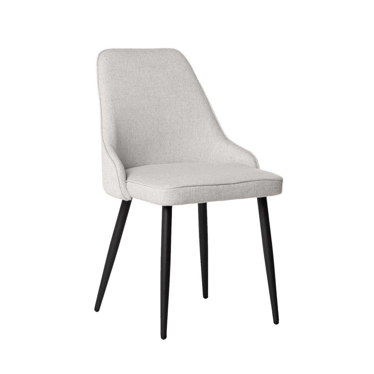 ESSZIMMERSTUHL Nika Grau 52 cm x 87 cm - Grau, Textil (52/87/58cm) - Klast Home