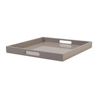 DEKOTABLETT Spa M, quadratisch, MDF, Sandstone, 40 x 40 cm - Beige, Holzwerkstoff (4cm) - Gift Company