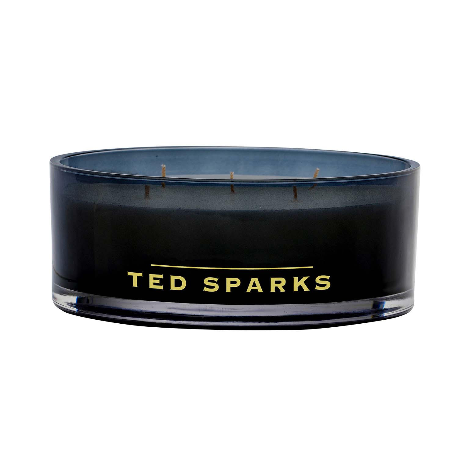 KERZE 6/6/27cm - Schwarz, Glas (6/6/27cm) - Ted Sparks